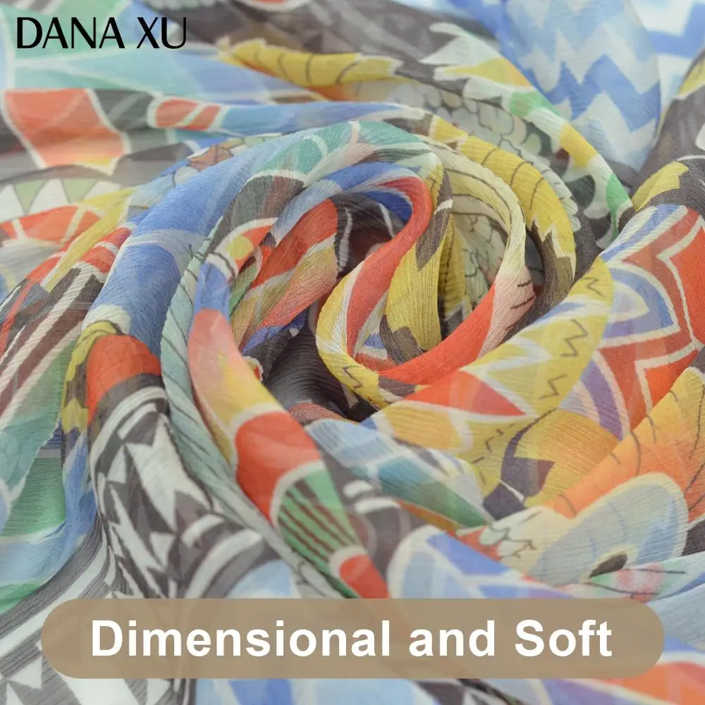 

2021 Silk Long Scarf Luxury Brand Women New Design Beach Blanket Shawl Wear Swimwear Bandana Hijab Face Shield Foulard