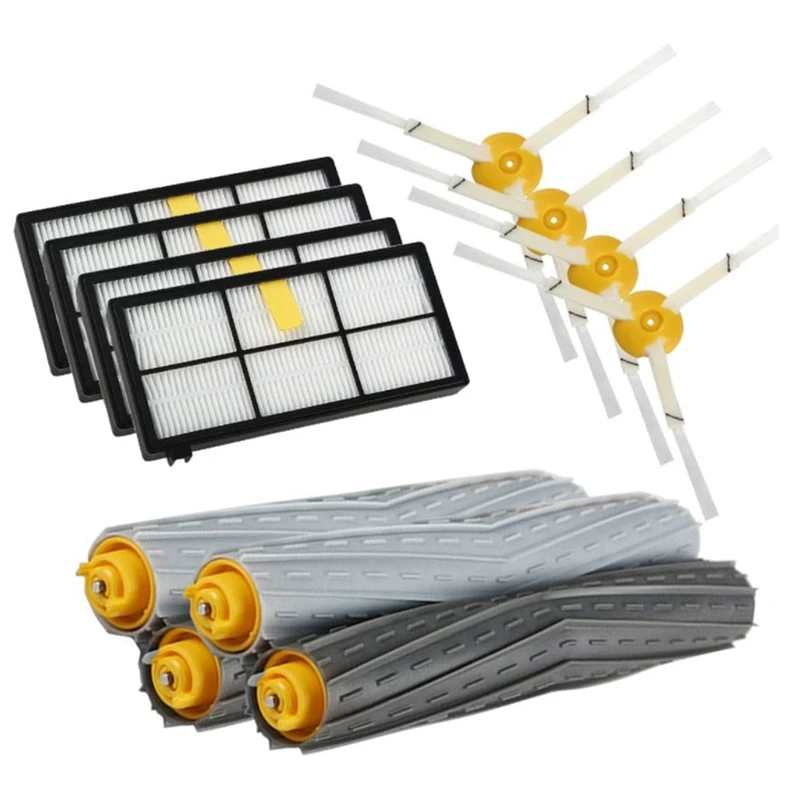 

Сменная основная и боковая щетки, фильтр для IROBOT ROOMBA 980, 880, 870, 800, Роботизированный пылесос