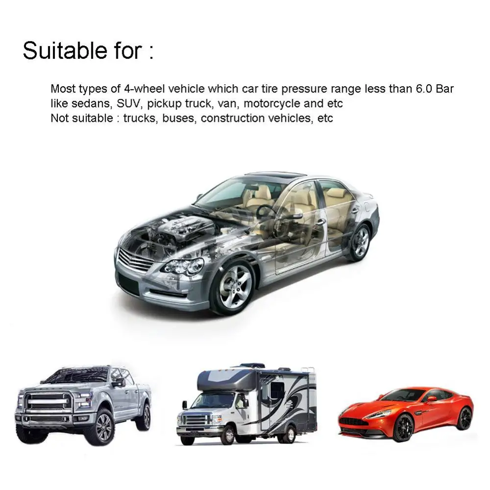 Автомобильные датчики TPMS с USB + на солнечной батарее часы ЖК-дисплей