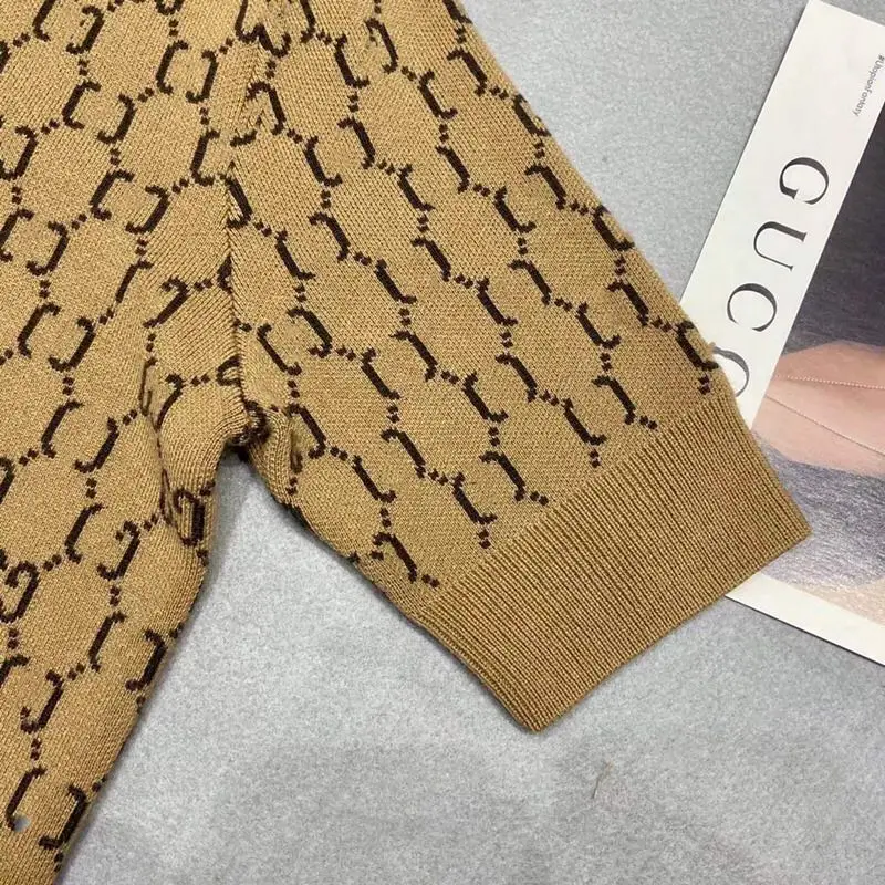 

2021 spring and summer new presbyopic knitted short-sleeved pullover women's top