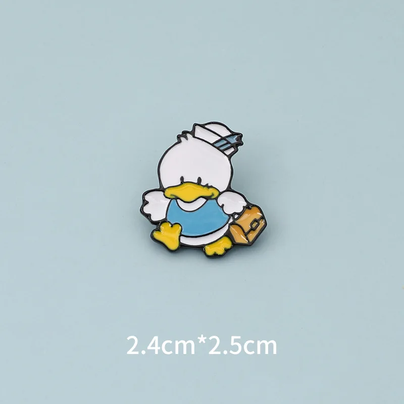 Новые забавные эмалированные булавки с желтым ножом и курицей для детской одежды