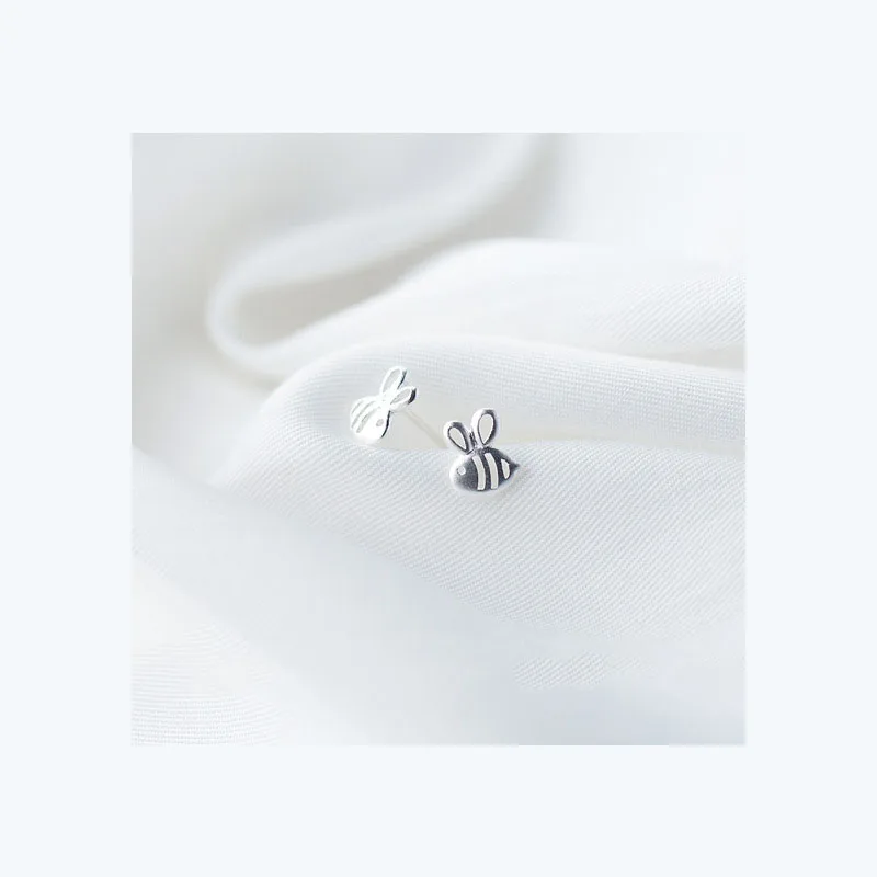 Женские серьги гвоздики Trustdavis из настоящего минималистичного стерлингового