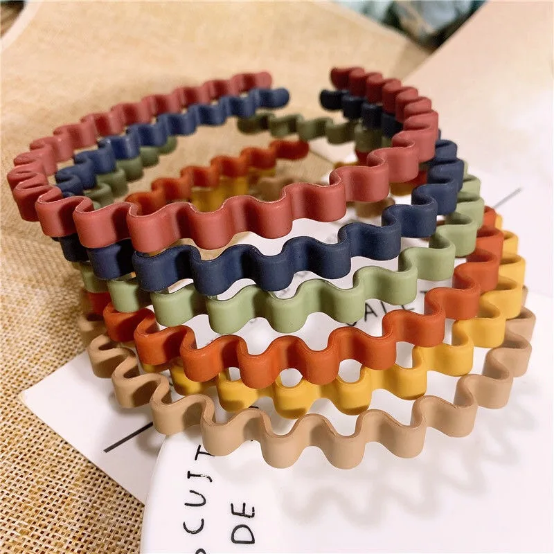 

2021 Hot Sale Elastic Hairband Dress up hair Woman Accessories Wash Face Sports and Makeup 7 Candy Colors Black Yellow Red Green