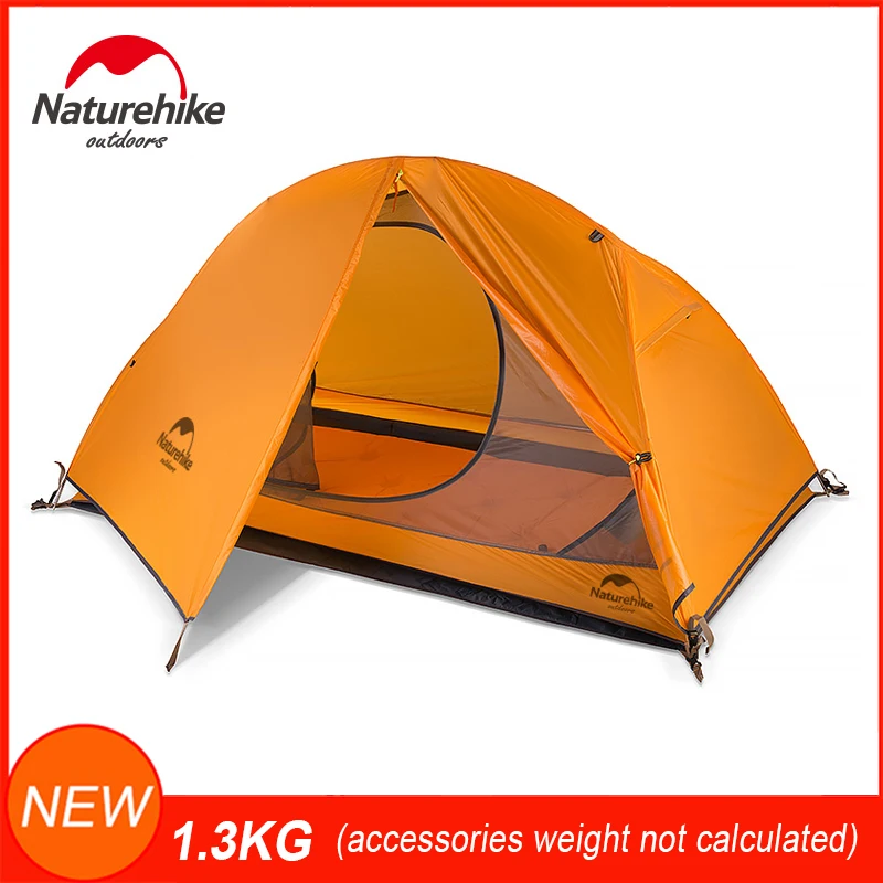 Палатка Naturehike туристическая Ультралегкая двухслойная из силиконовой ткани 210T 20D
