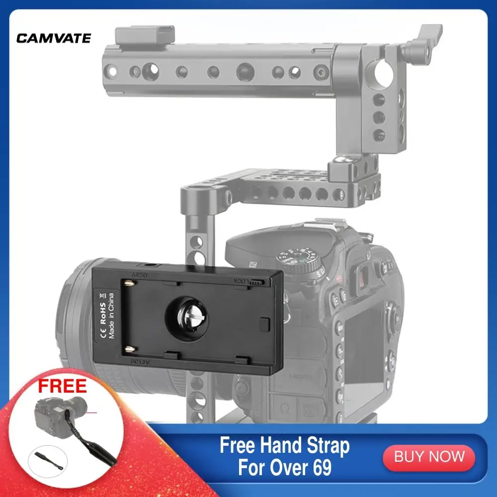 

CAMVATE Sony NP-F970 адаптер для пластины аккумулятора (WY-F01B) 12V 8V Выходной адаптер питания с 1/4 "-20 горячий башмак винт для BMPCC 4K 6K