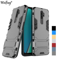wolfsay for cover oppo a11x case 6 5 shockproof hybrid stand silicone armor back case for oppo a11x phone cover for oppo a11 x