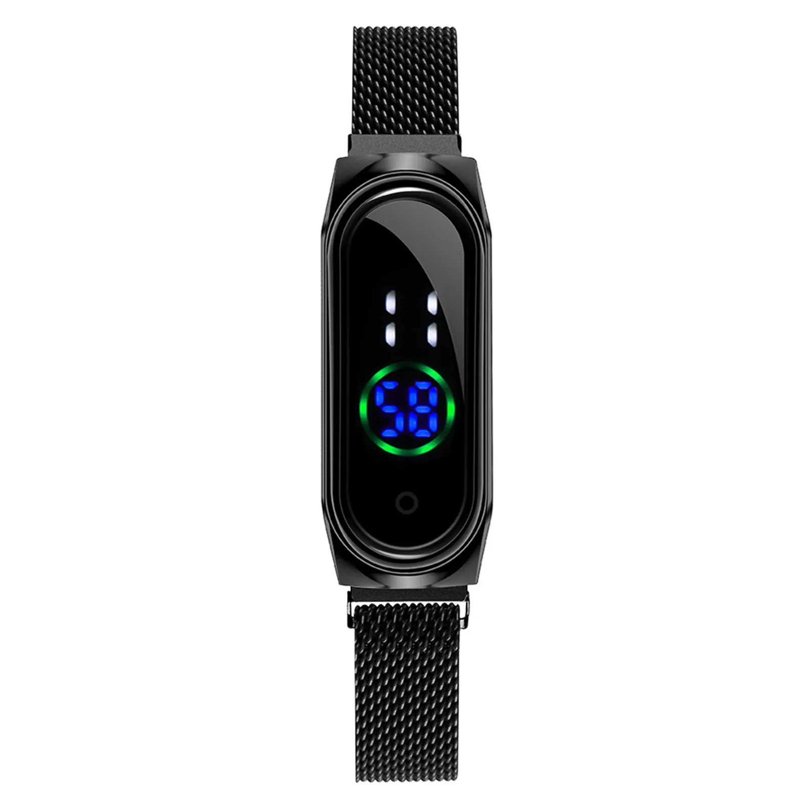 

Luxury Rose Or Femmes Montre Numrique En Acier Ultra-mince LED lectronique Montre-Bracelet Horloge Lumineuse Dames Montre