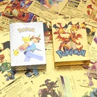 Карты Pokemon 27-54 шт.компл., металлическая Золотая энергетическая карта Vmax GX, Charizard Pikachu, редкая коллекция, Боевая тренировочная карта, детские игрушки, подарок