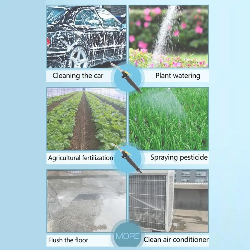 

2-in-1 Garden Water Gun 2.0 - Water Jet Nozzle Fan Nozzle Safely Clean High Impact Washing Wand Water Spray Washer Water Gun