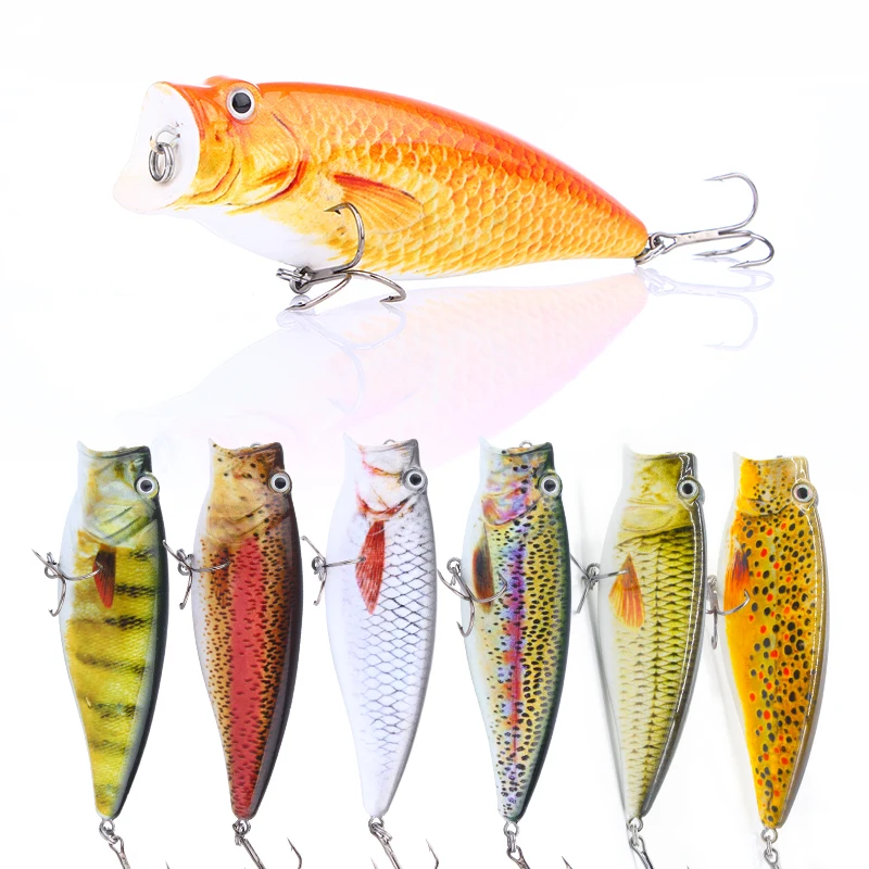 Mmlong 9 5 см горячая Распродажа Popper рыболовная приманка Super Topwater кренкбейт 18 г яркая
