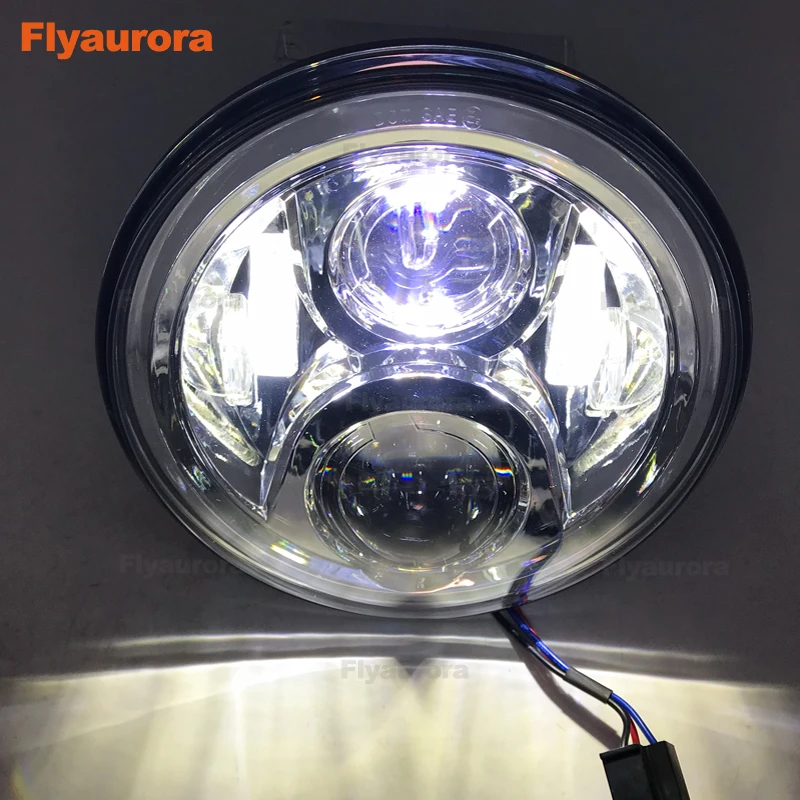 Flyaurora Car/заездов аксессуары 7 &quotфара мотоцикла дюймов светодиодные фары для Honda