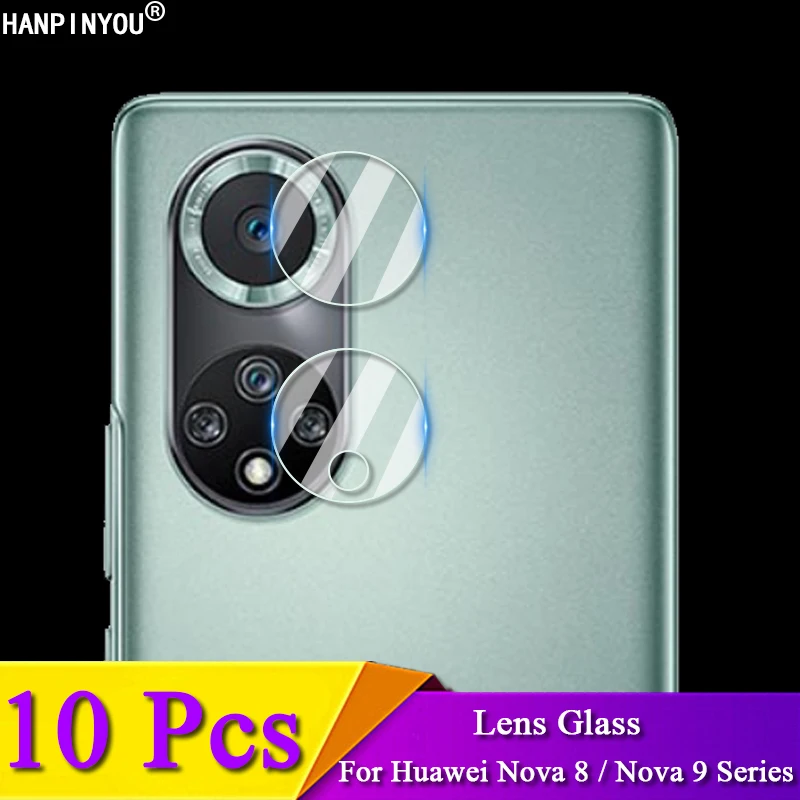 

10Pcs For Huawei Nova9 Nova8 Nova 9 8 SE Pro 5G Clear Ultra Slim Back Camera Lens Protector Soft Tempered Glass Protection Film