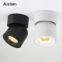 aisilan led downlight surface mounted ceiling dimmable spot light adjustable 90 degrees lighting cri 93 ac 90 260v