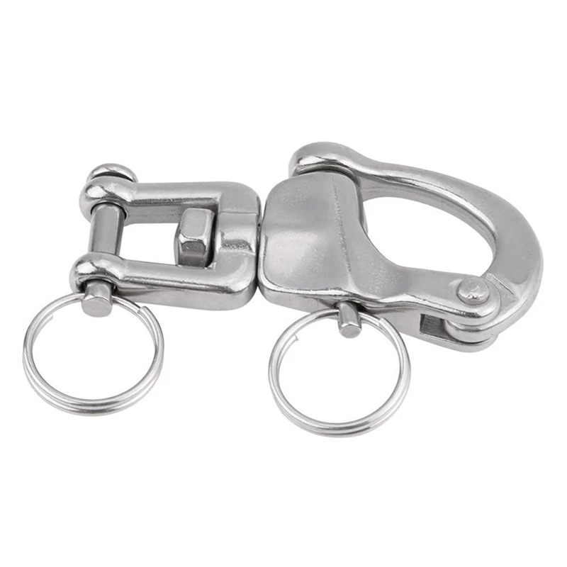 

Hook Outdoor 2-3/4Inch Swivel Shackle Snap Replacement Stainless Steel For Sailboat Halyard Marine Yacht Parts