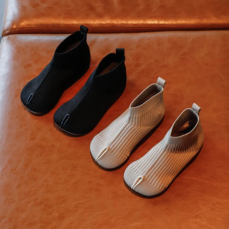 Детская обувь модные вязаные Повседневные носки для маленьких мальчиков дышащие