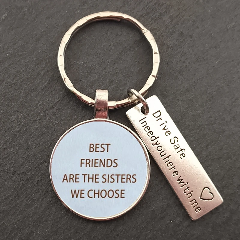 Парный стеклянный Брелок безопасный для вождения потому что я тебя люблю