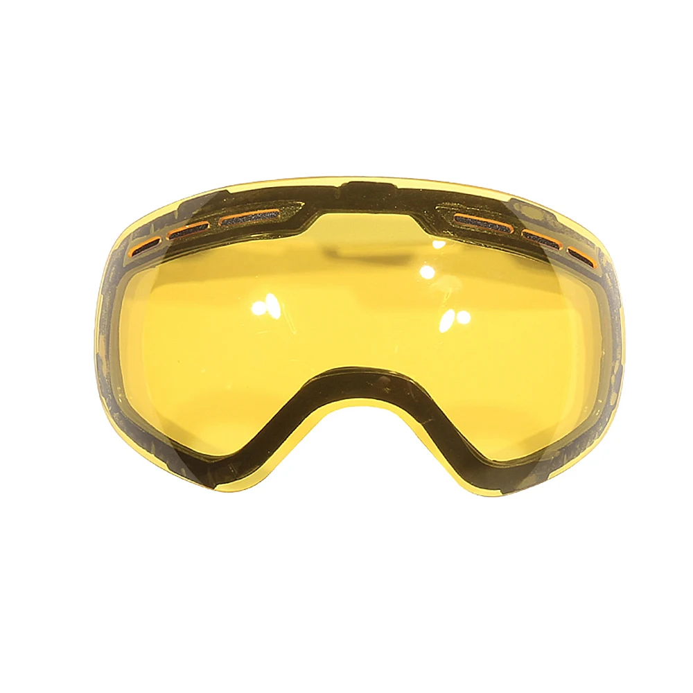 Yellow Lens Only Jiepolly лыжные очки с анти-туманными магнитными линзами сферическая Лыжная маска с большим видением очки лыжные очки для катания на коньках для женщин и мужчин - Цвет: Yellow Lens Only