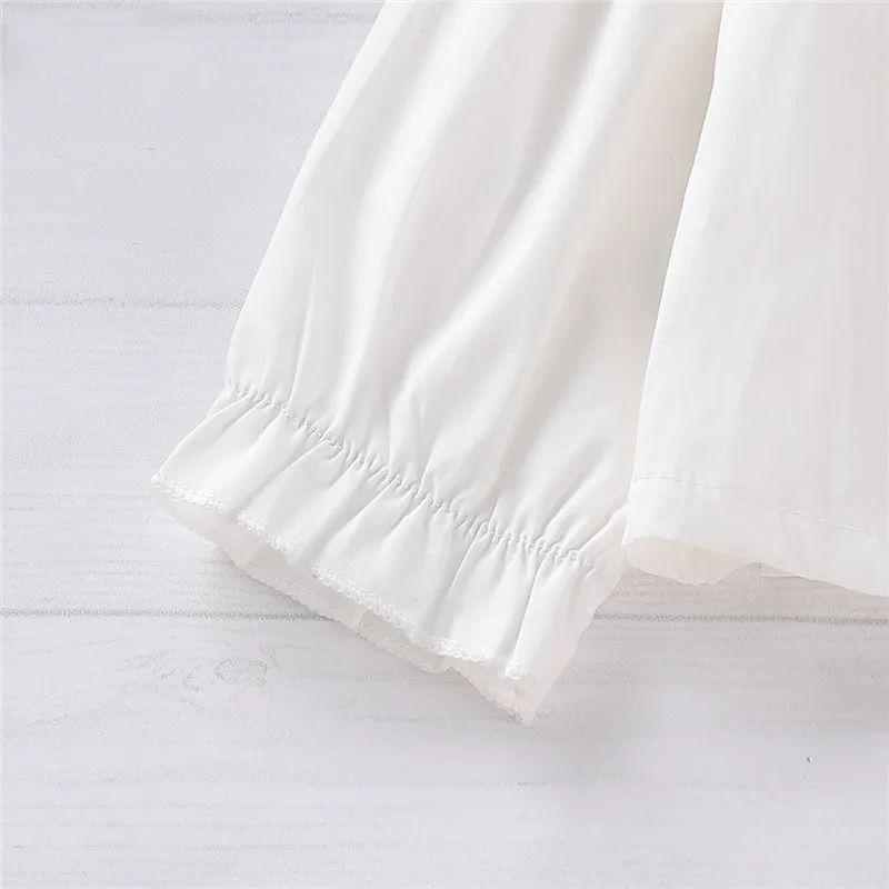 Chifuna/Новые Модные осенние комплекты с рюшами головной убор + белая блузка штаны