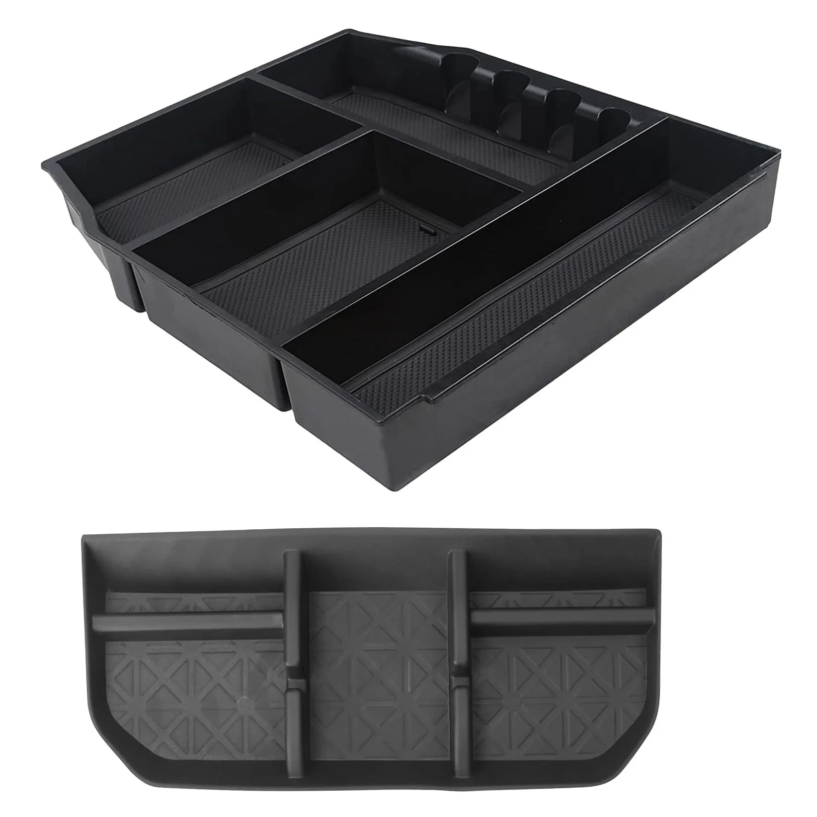 

Center Console Organizer Tray & Dashboard Storage Box Mat for 2021 Ford F150 F-150 Car Armrest Storage Box Accessories