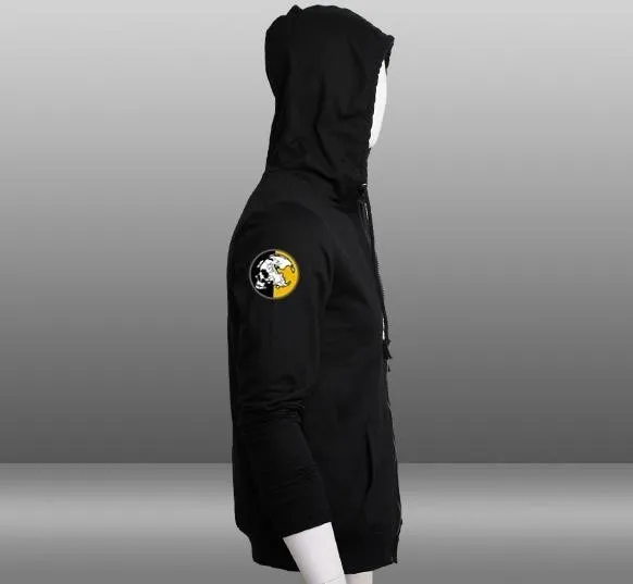 Casual MGS Mens 5 Metal Gear Solid V Diamond Dogs Outer Heaven Cotton Print Pattern Zip Up Men's Hoodie Sweatshirt Coat | Мужская