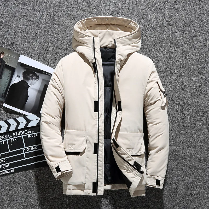 Новинка бежевый желтый черный камуфляжный для мужчин Россия зима 90% теплый