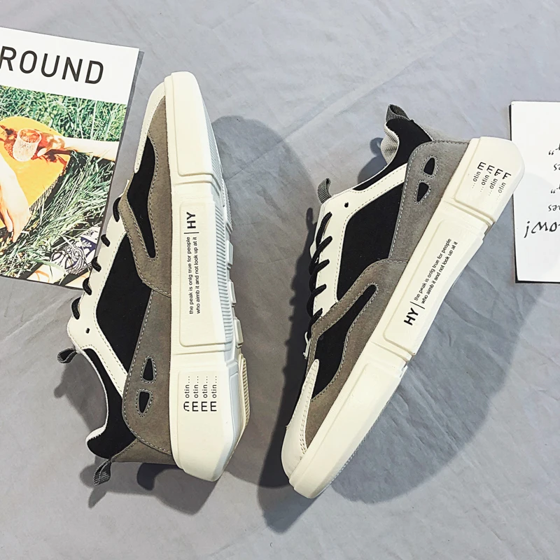 Модные мужские уличные Соответствие цвета обуви wild Не скользящая обувь