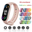 Новинка смарт-часы M6 спортивный фитнес-трекер монитор сердечного ритма кровяного давления сообщения Push музыка управление для мужчин женщин цифровой браслет