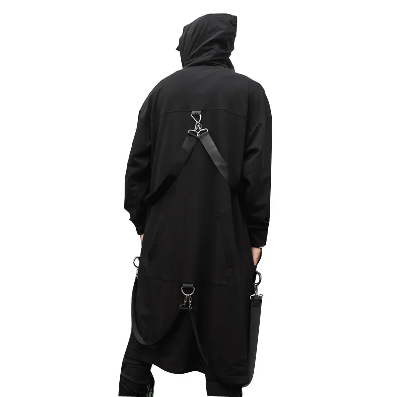 Рубашка мужская с длинным рукавом плотная Повседневная Уличная одежда капюшоном