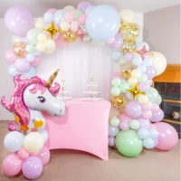 146 pack 16 foot premium pastel unicorn balloon arch and garland kit with pink