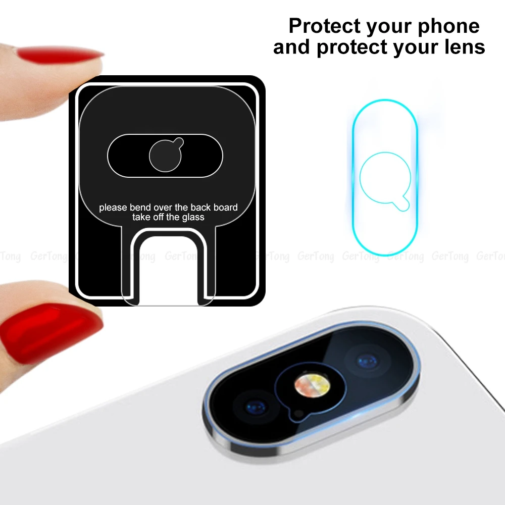 VEVICE Защита объектива камеры стекло для iPhone 8 7 6 6s Plus XS закаленное на X Max XR 10