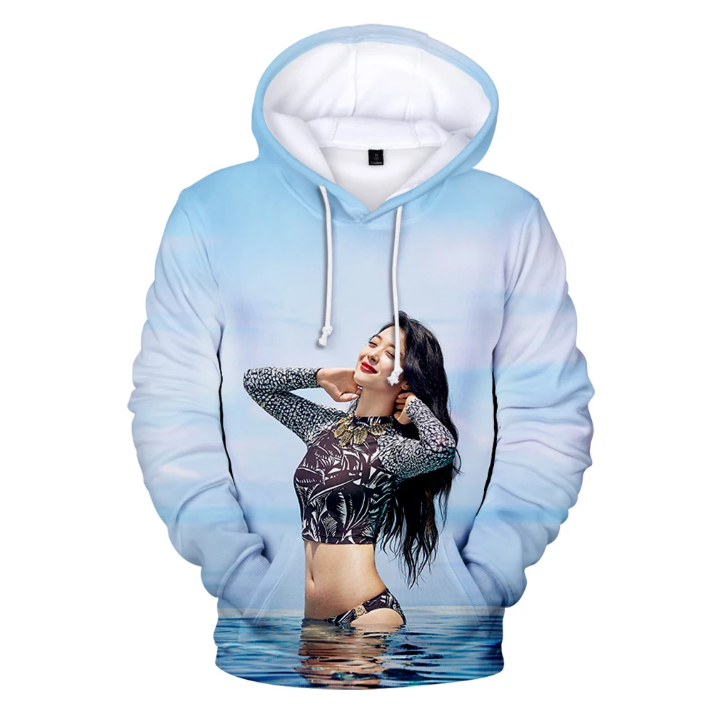 

Толстовка певец сульли для мужчин и женщин, Свитшот в стиле хип-хоп, Повседневный пуловер, модная уличная одежда в стиле Харадзюку, худи для ...