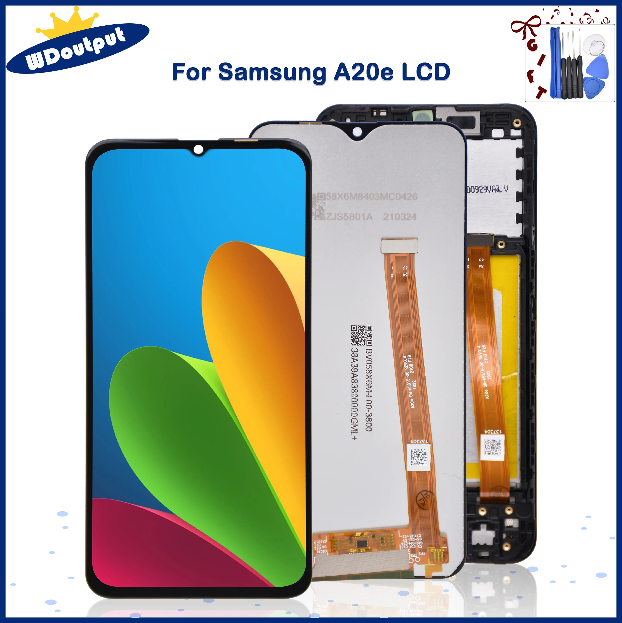 Pantalla LCD Oled para m&oacute;vil, montaje de digitalizador t&aacute;ctil para Samsung A20e, A202, A202F, A202DS-0
