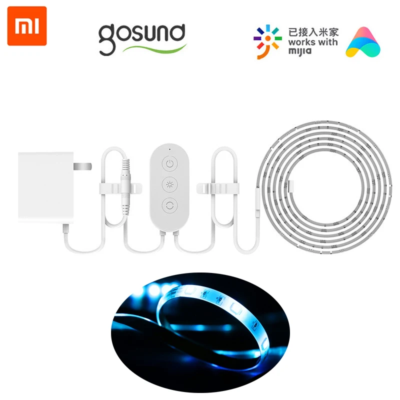 Xiaomi Gosund RGB Strip smart Light Band Colorful Lamb LED Work with Mijia mi home app max Extention to 10M 16 Million