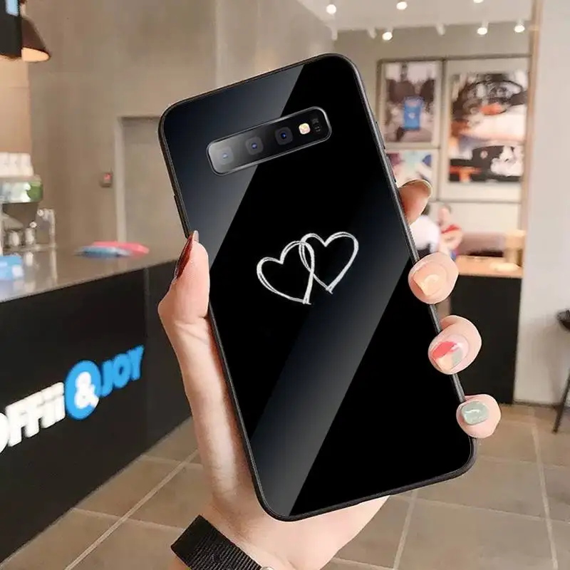 

The People Line Art Plagt Phone Case Tempered glass For Samsung S6 S7 edge S8 S9 S10 e plus note8 9 10 pro