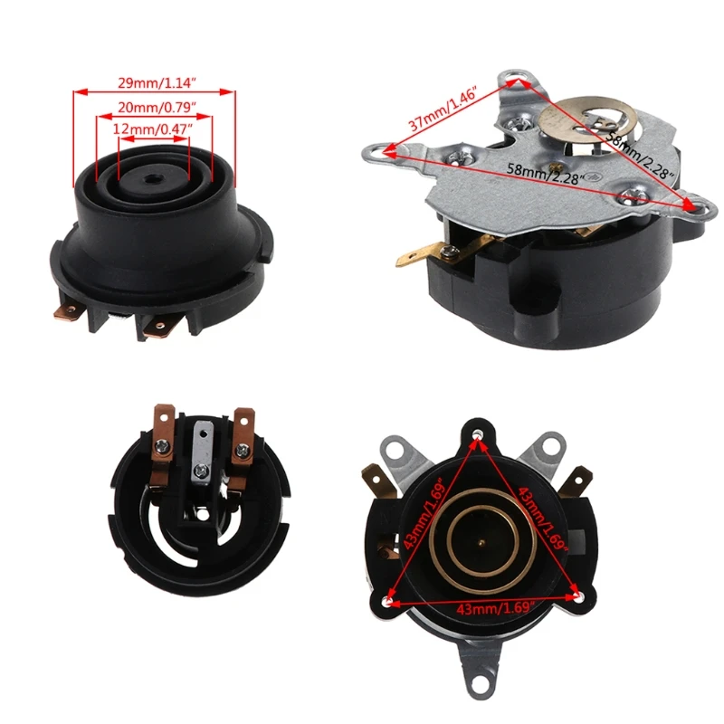 2PCS/Thermostat Temperature Control Kettle Top Base Set Socket Electric Parts | Бытовая техника