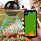 Портативный гидролокатор Erchang XA02, глубина 48 м160 футов, детектор с сигналом, Bluetooth рыболокатор для рыбалки, беспроводной эхолот