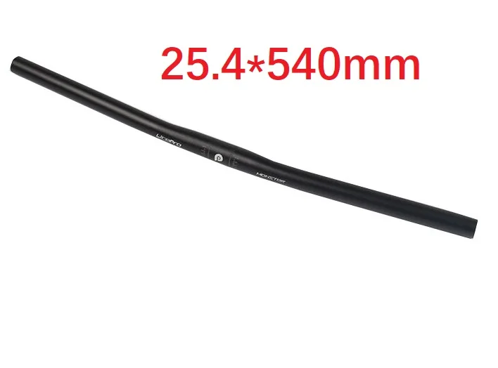 Black 540mm Litepro monster велосипедный Руль 25,4 мм 540 мм 580 мм прямой/горизонтальный руль из алюминиевого сплава Сверхлегкий черный серебристый - Цвет: Black 540mm