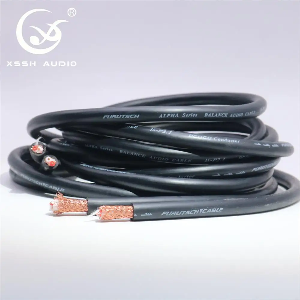 

Hi-end HIFI XSSH Audio 8mm ALPHA Series -P2.1 PCOCC Conductor Balance Audio Cable Wire Cord Line Cables