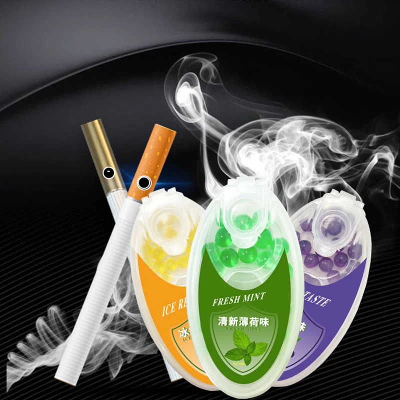 

100pcs Mixed Fruit Flavour Cigarette Popping CapsuleMint Flavor Ice Cigarette Pops Beads For Tobacco Holder Filter Smoking Tool