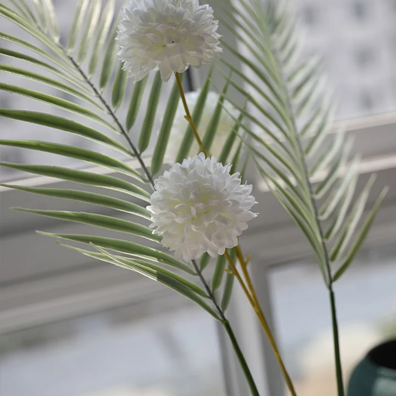 Градиентные рампы пластиковые искусственные растения тропические пальмы листья