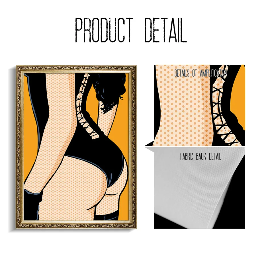 Модное сексуальное нижнее белье женская обувь носки поп-настенная Картина на