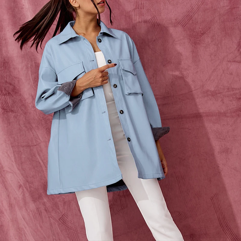 Женское мини платье с поясом Future Time синее уличное из искусственной кожи одной