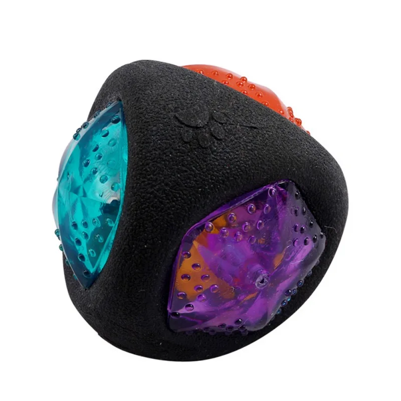 

Pet Bite Resistant Leisure Interactive Training Toys Sound Luminous Black Ball Pet Dog Supplies