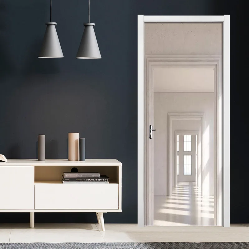 Наклейка на дверь для Белого дома самоклеящаяся наклейка бумага гостиной ПВХ