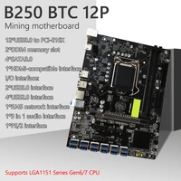 b250c btc 12p mining computer motherboard pci express graphics card pcie to usb3 0 ddr4 cpu miner board for lga1151 gen67
