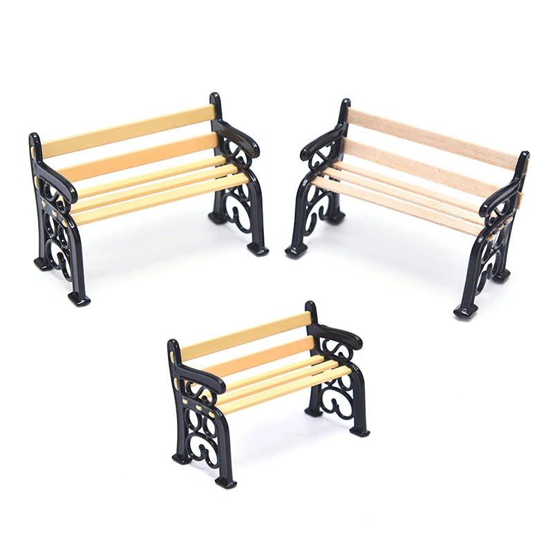 

1 шт. современный парковые скамейки игрушечная мебель для сада фей, Миниатюрные аксессуары игрушки