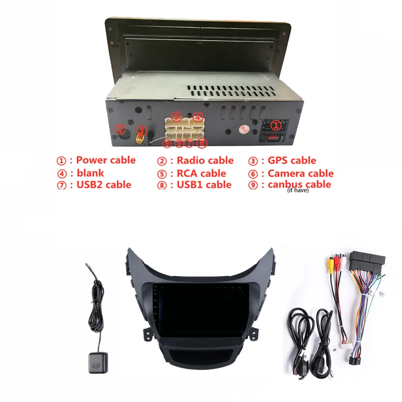 Автомагнитола 9 &quot 4 Гб ОЗУ 8 ядер 1 87 ГГц Android DVD GPS навигация для Hyundai Elantra MD Avante I35 2012