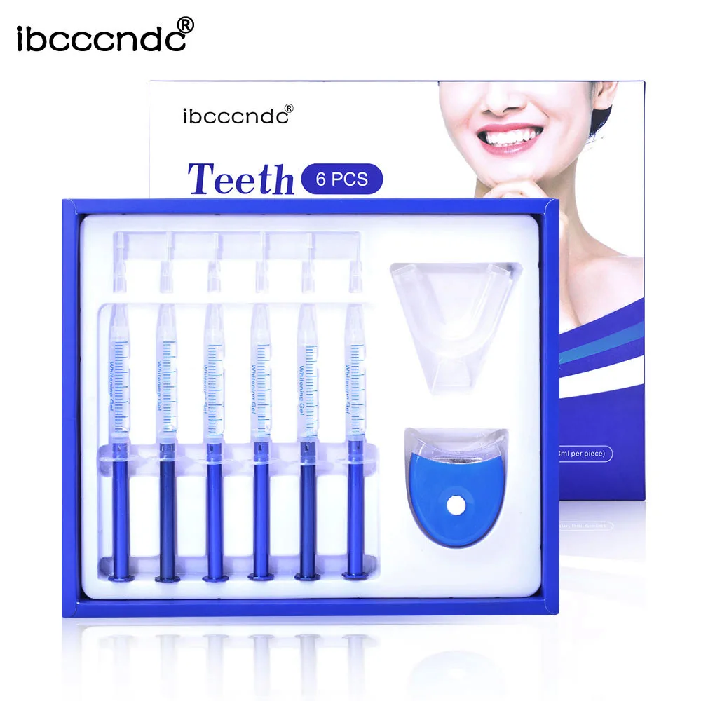Cross Border Hot Selling Dental Beautiful Tooth Instrument Denture to Smoke Stains Teeth Gel Teeth Set 6-piece Package