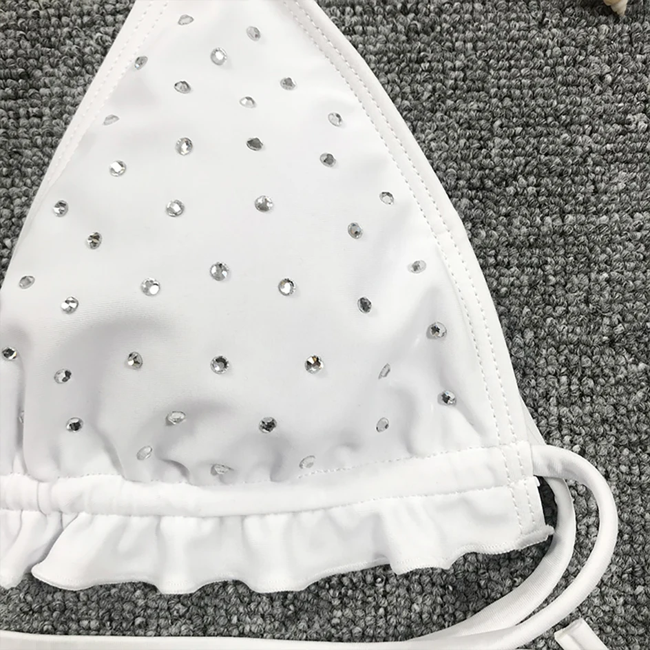 

Sexy Ruffle Micro Bikini 2021 Swimsuit Women's Swimwear Female Mini Thong Bikinis Set Brazilian Swimming for Bahting Suit Woman