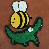 accessories large embroidery big crocodile bee patches for clothing or 606